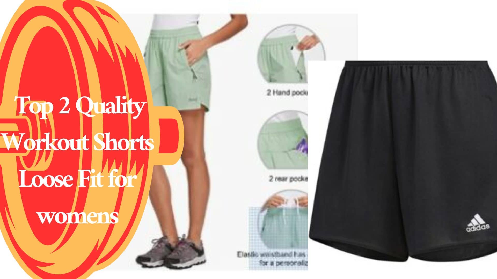 Top 2 Quality Workout Shorts Loose Fit for womens