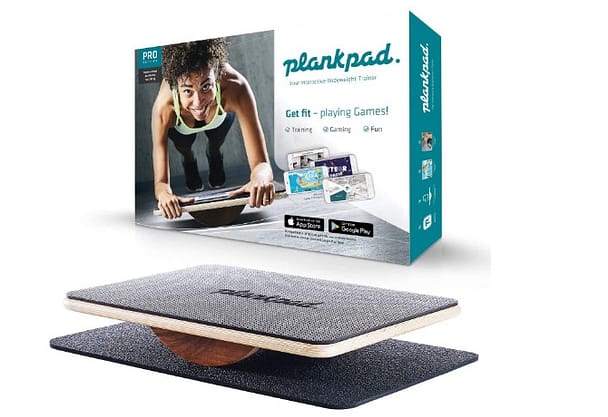 Plankpad Balance Board- a woman with  Balance Board doing exercise 
