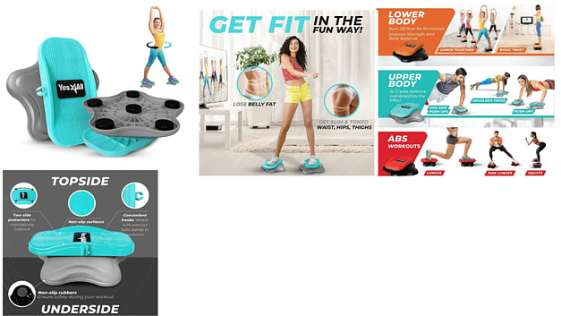 Yes4All Ab Twister Board, New Generation of Waist Twisting Disc, 